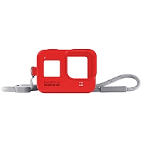 GoPro Sleeve + Lanyard HERO8 Red (AJSST-008)