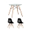 Eames Eames ������� ����� 80 ��, ���������� ������, 2 ����� Eames ������