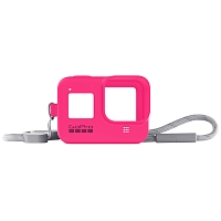 GoPro Sleeve + Lanyard HERO8 Neon Pink (AJSST-007)