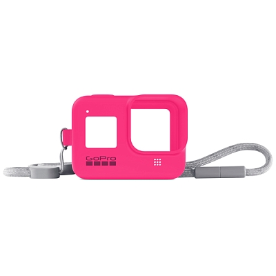 GoPro Sleeve + Lanyard HERO8 Neon Pink (AJSST-007)