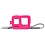 GoPro Sleeve + Lanyard HERO8 Neon Pink (AJSST-007)