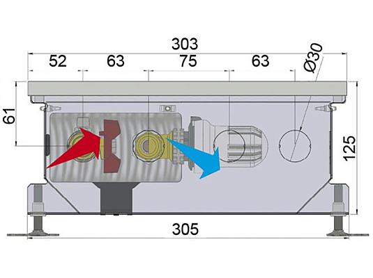 ��������� ��������� MINIB PT 80 L=900 ��� �����������