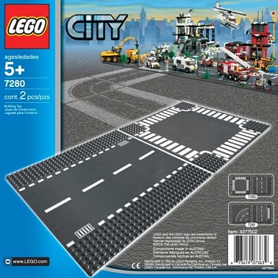 ����������� Lego Straight and Crossroad Plates 7280