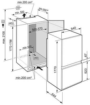 ������������ ����������� Liebherr ICS 3234