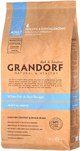 Grandorf Adult All Breed White Fish/Rice 12 kg