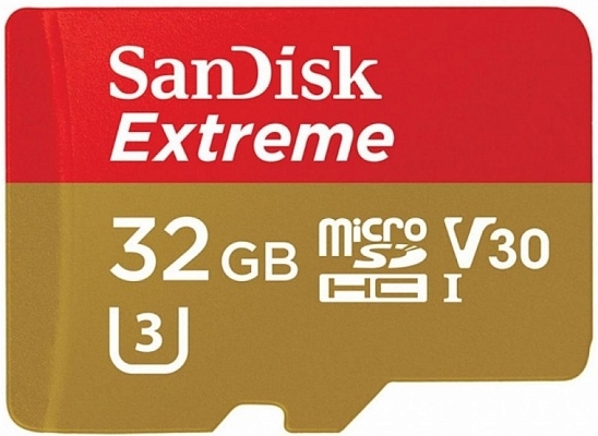 ����� ������ SanDisk Extreme Action V30 microSDHC UHS-I U3 [Extreme Action V30 microSDHC UHS-I U3 32Gb]