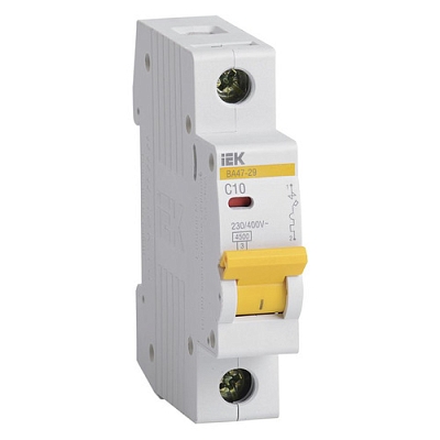 ����������� �������������� IEK ��47-29 (MVA20-1-010-C) 10A ��� C 4.5kA 1�