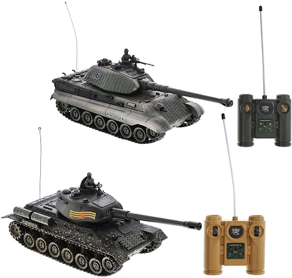 ���� �� ��������������� Plamennyj Motor Battle Tank King Tiger&T-34 1:28