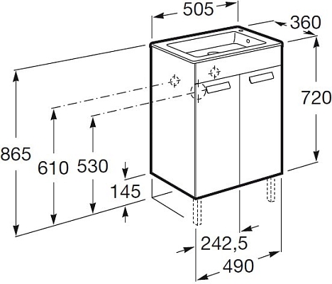 ����� ��� ���������� Roca Debba 50
