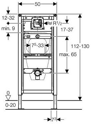 ����������� ��� ������� Geberit Duofix 111.616.00.1