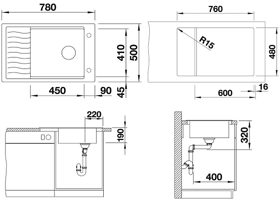 �������� ����� Blanco Elon XL 6S
