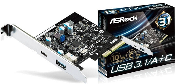 PCI ���������� ASRock USB 3.1/A+C