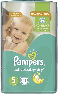 ���������� Pampers Active Baby-Dry 5 [Active Baby-Dry 5 / 11 pcs]