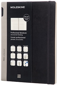 ���������� Moleskine PRO New Weekly Planner Soft Large Black