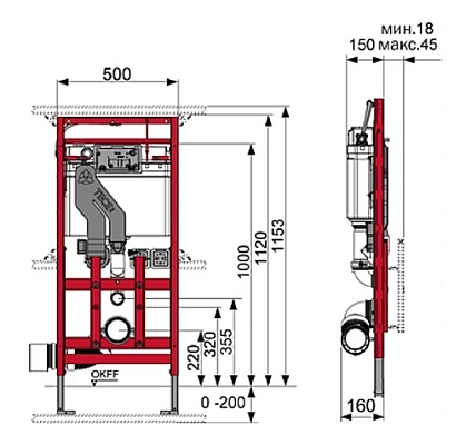 ����������� ��� ������� Tece 9.600.400