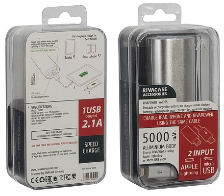 Powerbank ����������� RIVACASE Rivapower VA1005