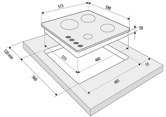 �������� ����������� Fornelli PGT 60 Calore