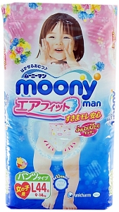 ���������� Moony Pants Girl L [Pants Girl L / 44 pcs]