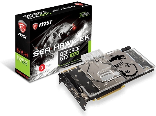 ���������� MSI GTX 1070 Sea Hawk EK X