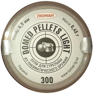 Luman Domed Pellets 4.5 mm 0.45 g 300 pcs
