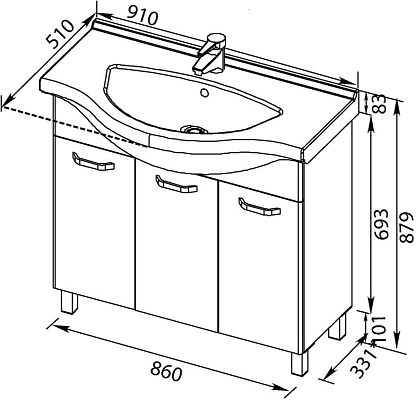 ����� ��� ���������� AQUANET Gloria 90