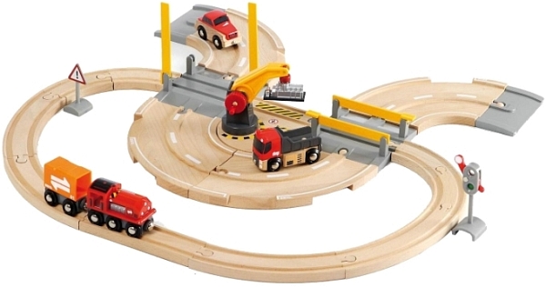 �������� / �������� ������ BRIO Rail and Road Crane Set 33208