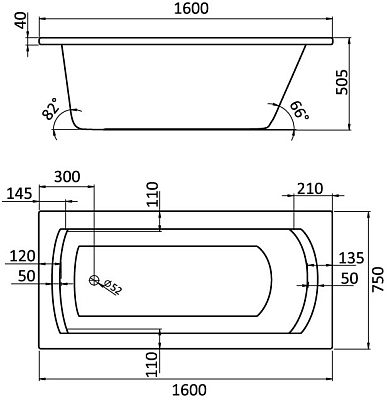 ����� Santek Monaco XL [Monaco XL 170x75]