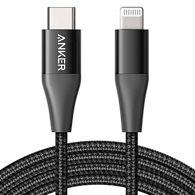 Anker PowerLine+II USB-C LTG 6ft Black