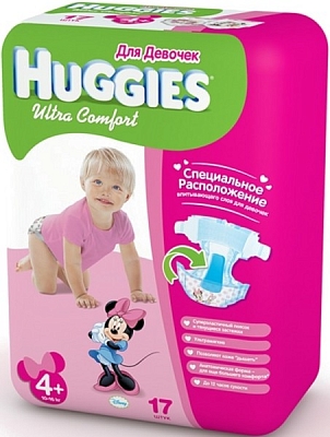 ���������� Huggies Ultra Comfort Girl 4 [Ultra Comfort Girl 4 / 126 pcs]