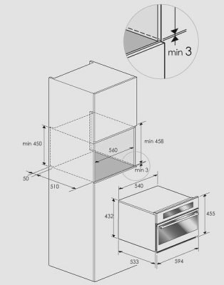 ������������ ������ ���� Fulgor Milano FWC 4524 TC