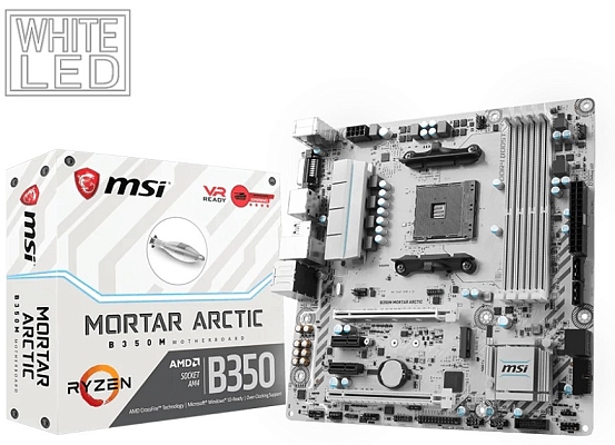 ����������� ����� MSI B350M MORTAR ARCTIC
