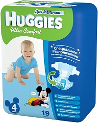 ���������� Huggies Ultra Comfort Boy 4 [Ultra Comfort Boy 4 / 19 pcs]