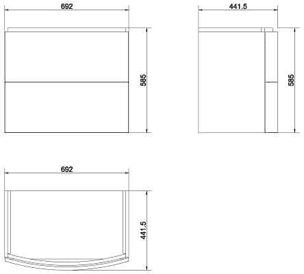 ����� ��� ���������� Cersanit Easy Easy 70