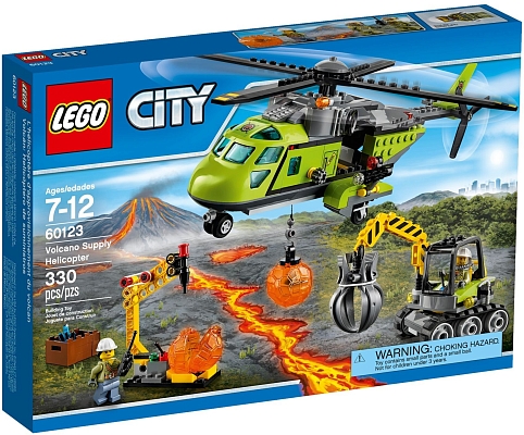 ����������� Lego Volcano Supply Helicopter 60123