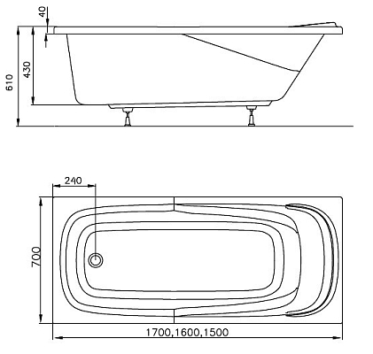 ����� Ravak Vanda II [Vanda II 170x70]