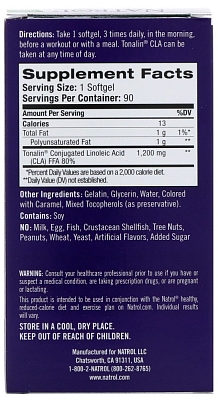 Natrol Tonalin CLA 1200 mg 90 cap