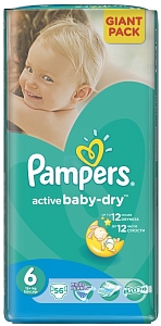 ���������� Pampers Active Baby-Dry 6 [Active Baby-Dry 6 / 56 pcs]