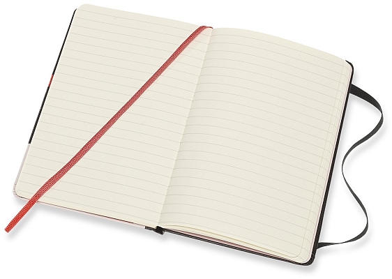 ������� Moleskine Snow White Ruled Notebook Pocket Black