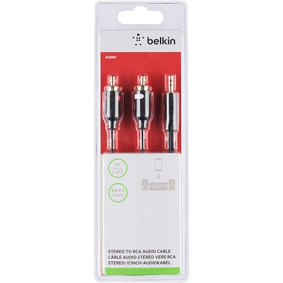 Belkin Jack 3.5 ����/2xRCA ���� 1� (F3Y116BT1M)