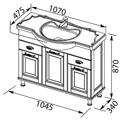 ����� ��� ���������� AQUANET Tessa 105