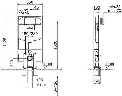 ����������� ��� ������� Vitra 740-4800-01