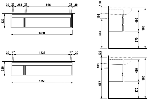 ����� ��� ���������� Laufen Il Bagno Alessi One 424360