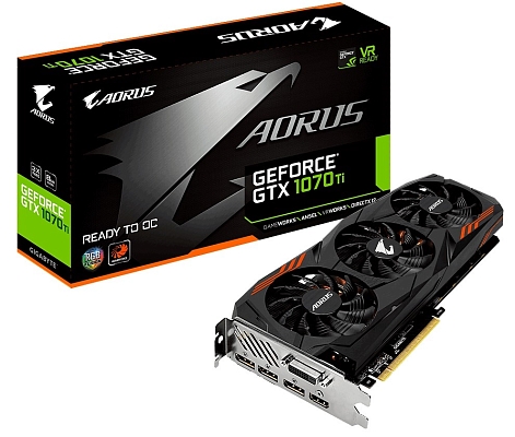 ���������� Gigabyte GeForce GTX 1070 Ti GV-N107TAORUS-8GD