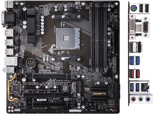 ����������� ����� Gigabyte GA-AB350M-D3H