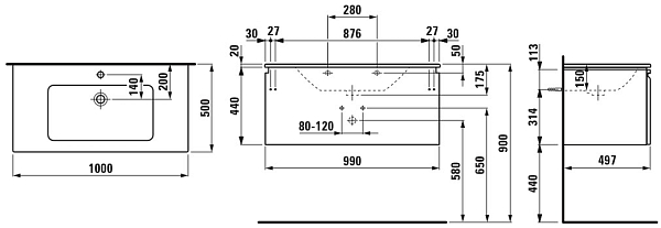 ����� ��� ���������� Laufen Pro S 860966