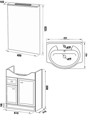 ����� ��� ���������� AM-PM Bourgeois 65