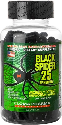 Cloma Pharma Black Spider 25 100 cap