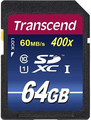 ����� ������ Transcend Premium 400x SDXC Class 10 UHS-I [Premium 400x SDXC Class 10 UHS-I 64Gb]