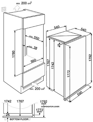 ������������ ����������� ������ Smeg FI 360LX