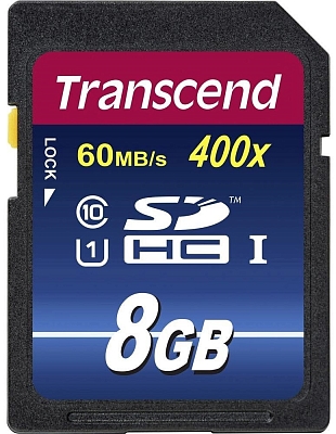 ����� ������ Transcend Premium 400x SDHC Class 10 UHS-I [Premium 400x SDHC Class 10 UHS-I 8Gb]